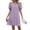 A08 Purple, variant on Mifsaly Puff Sleeve Dress for Women V Neck A Line Mini Dresses Textured Elegant Party Wedding Guest Evening Gowns 2026 M