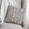 thumbnail image 3 of Creative Products Textured Chevron Gray 20 x 20 Indoor / Outdoor Pillow, 3 of 3