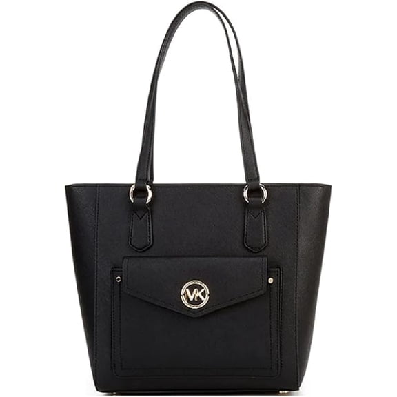 Michael Kors Joey Medium Saffiano Leather Pocket Tote Bag, Black