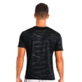 thumbnail image 6 of vastwit Sports Shirts for Men Short Sleeve Quick Dry Athletic T Shirt Gym Workout Fitness Camo Active Black L, 6 of 8