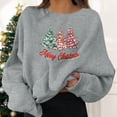 thumbnail image 1 of Sudaderas para mujer, suéteres navideños, divertidos, con estampado gráfico, cuello redondo, manga larga, regalos, camisetas, sudaderas con capucha, top, 1 of 6