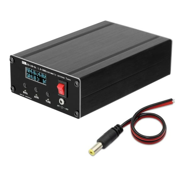 Yeacher ATU100 1.8-30Mhz Automatic Shortwave Antenna Tuner with 0.91inch OLED Display