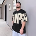 thumbnail image 4 of Camisetas para hombre, camisetas holgadas, de gran tamaño, con estampado, camisetas para hombre, cuello redondo, ropa barata con alfabeto y de alta calidad, talla normal 5xl Y2k, 4 of 5