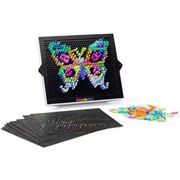 Lite Brite Ultimate Classic &amp; Refill Pack Online Only Value Bundle with 14 Templates &amp; 300 Pegs ...