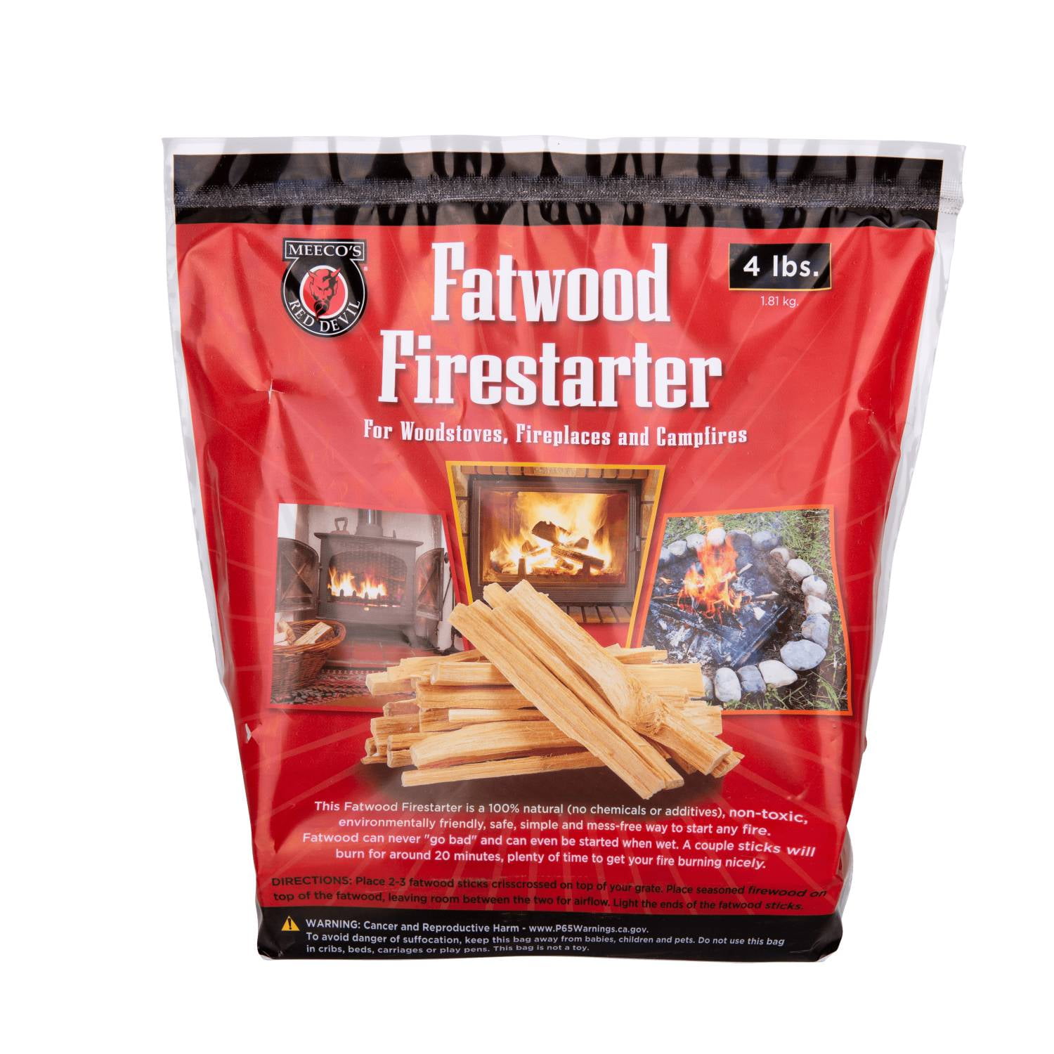Better Wood Products Natural Pine Fatwood Firestarter Round Bundle