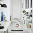 thumbnail image 4 of Yayeee Hallway Runner Rug 2'x6' Non Slip Machine Washable with Rubber Backing, Gray Cartoon Houses, 4 of 8