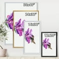 thumbnail image 3 of Purple Fuchia VIntage Flower 24 in x 32 in Framed Painting Canvas Art Print, by Designart, 3 of 5