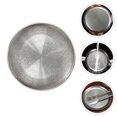 thumbnail image 3 of SHISUYAN Plateau Alimentaire Assiette Alimentaire en Acier Inoxydable Assiette Ronde pour Barbecue Assiette pour Steak, 3 of 8