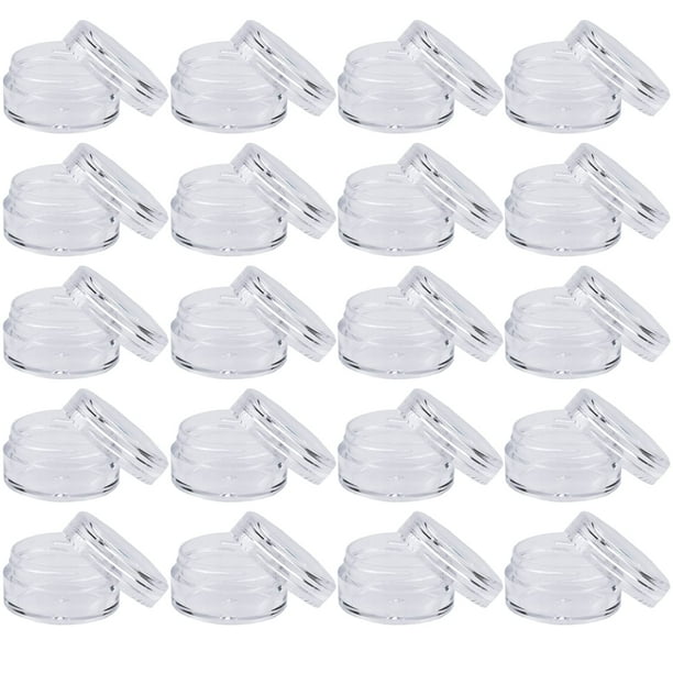 20 uds. Tarros de viaje para cosméticos, 5ml, cremas, envases de muestra de maquillaje con tapas para mujeres, botellas de almacenamiento para decoración de uñas con purpurina Sincero Hogar