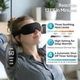 thumbnail image 3 of Heated Eye Mask for Dry Eyes, Warm Eye Compress for Eye Strain Relief, USB Powered Sleep Mask with 3 Heat Levels and 4 Timer Settings, Soft Comfortable Fit for Bedtime, Office and Travel, 3 of 7