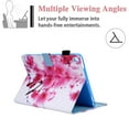 thumbnail image 3 of Allytech iPad 10.2' 8th 7th Gen Case, iPad Air 10.5" 3rd Gen Case, PU Leather Multi Angle Viewing Stand Shockproof TPU Inner Back Cover Auto Sleep Wake for Apple iPad 10.2" 2020/2019,Blossom, 3 of 6