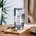 thumbnail image 5 of 80th Birthday Gifts for Women Men Vintage 1943 Tumblers 80 Year Old Birthday Supplies Vintage 1943 Back in 1943 Old Time Information Stainless Steel Vacuum Insulated Tumblers 20 oz, 5 of 6
