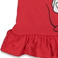 thumbnail image 4 of Disney Minnie Mouse Toddler Girls Graphic T-Shirt and Leggings Outfit Set Fiery Red 2T, 4 of 5