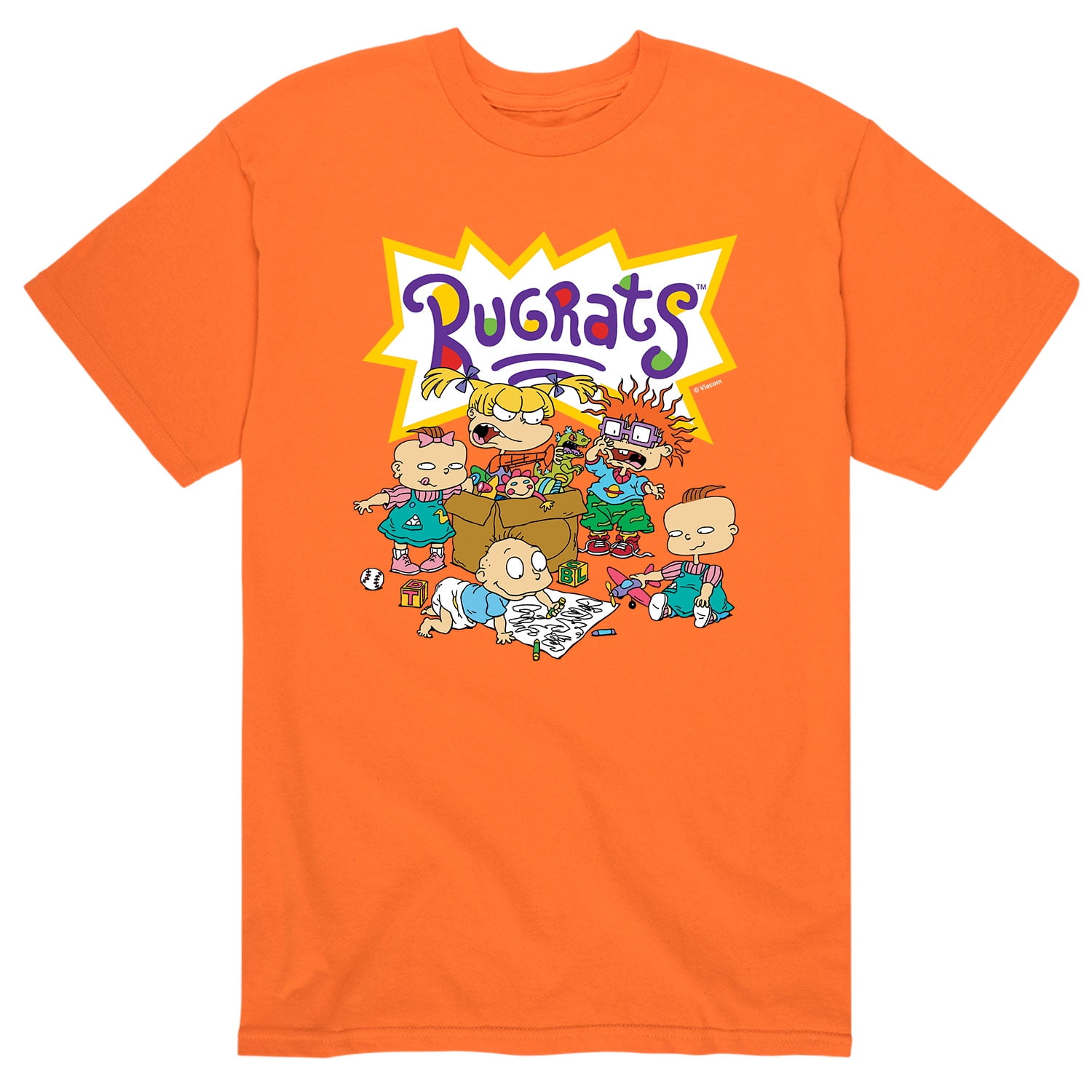 Rugrats - Characters Logo - Men's Short Sleeve Graphic T-Shirt ...