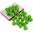 thumbnail image 3 of Sepak Takraw Decoración de Navidad Bola de mimbre de ratán decorativa para boda Fiesta de Navidad, verde Sincero Hogar, 3 of 6