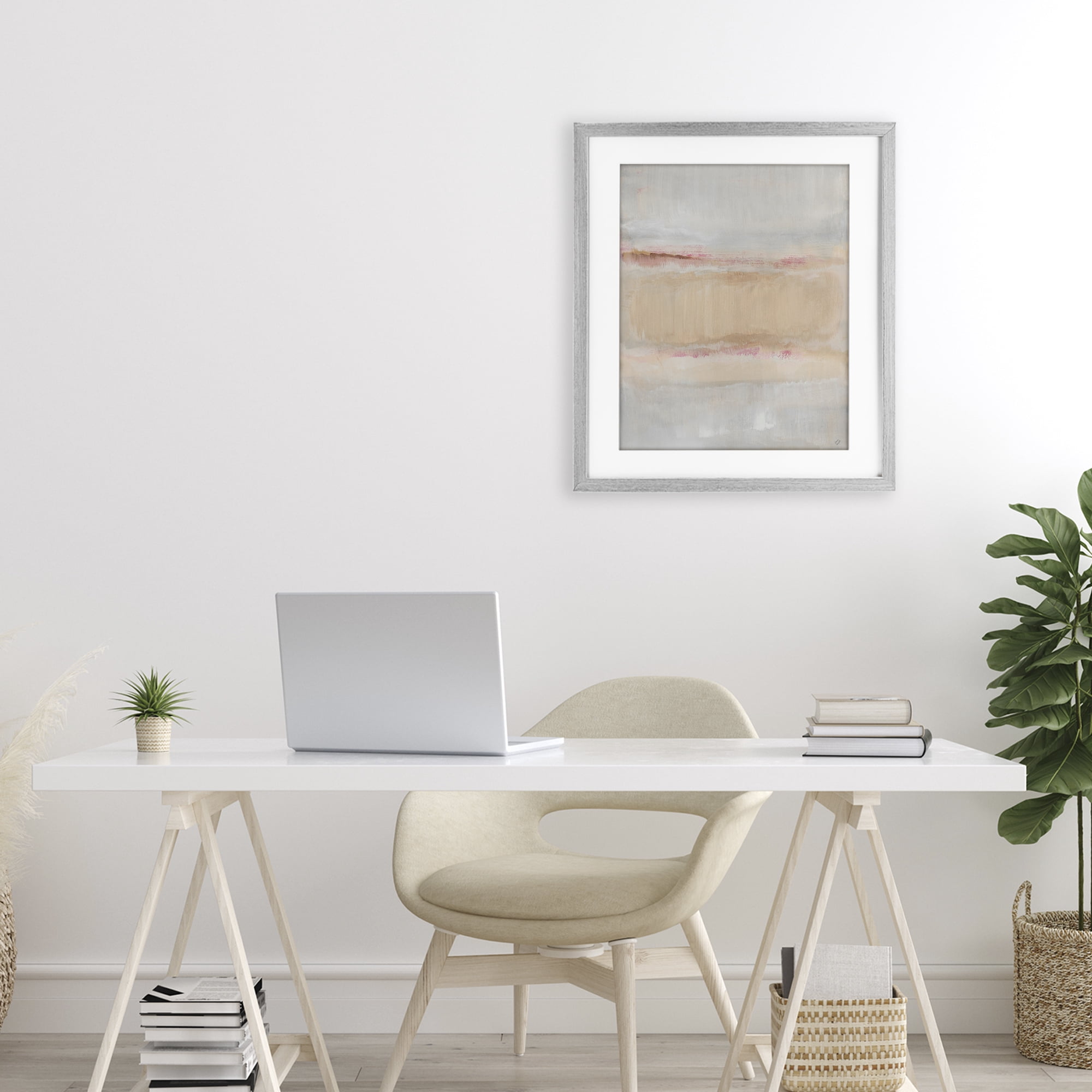 Stupell Industries Restful Misty Landscape Gray Framed Print Under Glass, design by Lanie Loreth