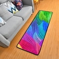 thumbnail image 5 of Kitchen Rugs and Mats Non-Skid Washable Runner Rugs Rainbow Feathers Long 72x24 inch for Floor Cushioned Hallway Entryway Indoor 2x6, 5 of 7
