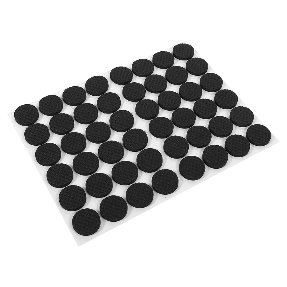 Tebru Table Rubber Pads, 48Pcs Black Nonslip Self Adhesive Floor