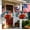 2 pc multicolor, variant on UV Resistant Artificial Flowers, Patriotic Red White Blue Faux Flowers, Outdoor Hanging Basket Decor for Porch Patio, Summer Decoration