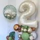 thumbnail image 5 of Globo de aluminio número 2 Lingqiang de 40 pulgadas, color beige, para segundo cumpleaños, 5 of 9