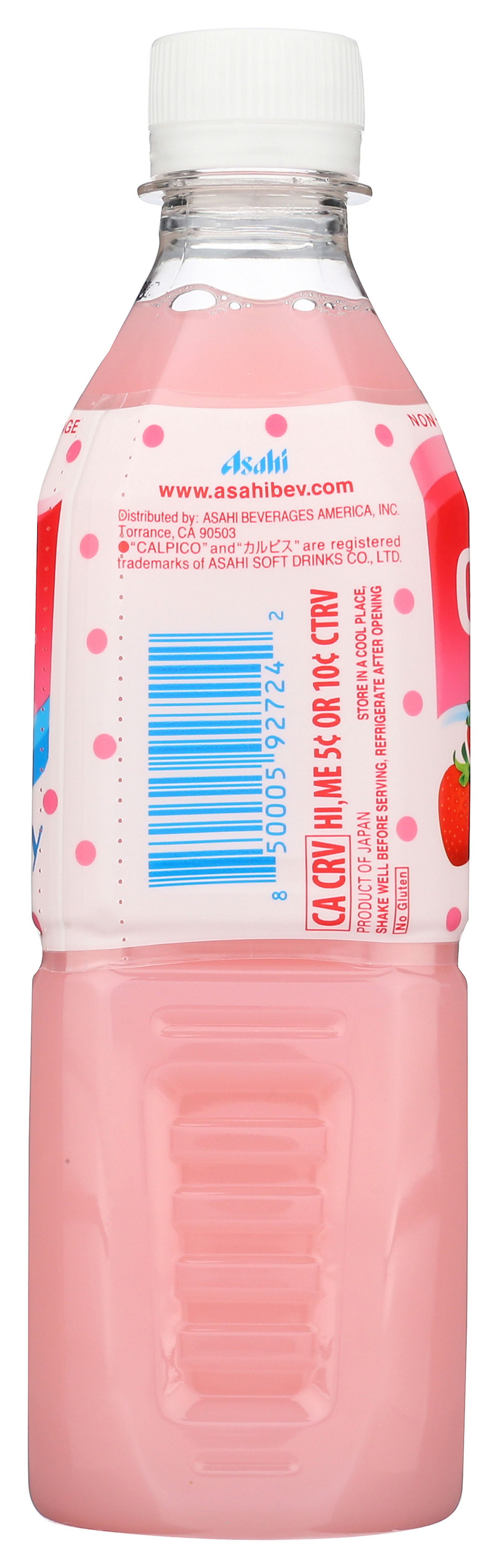 (2 pack) Calpico Strawberry Flavor, Crisp and Tangy Non-Carbonated Soft Drink, 16.9 fl oz,, Plastic Bottle