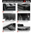 thumbnail image 2 of Tiptop Soft Folding Tonneau Cover Truck Bed For 2015-2019 Chevy Silverado / GMC Sierra 2500HD 3500HD 6.6ft Bed (78.9") | TPX3 |Not for CarbonPro Bed|, 2 of 7