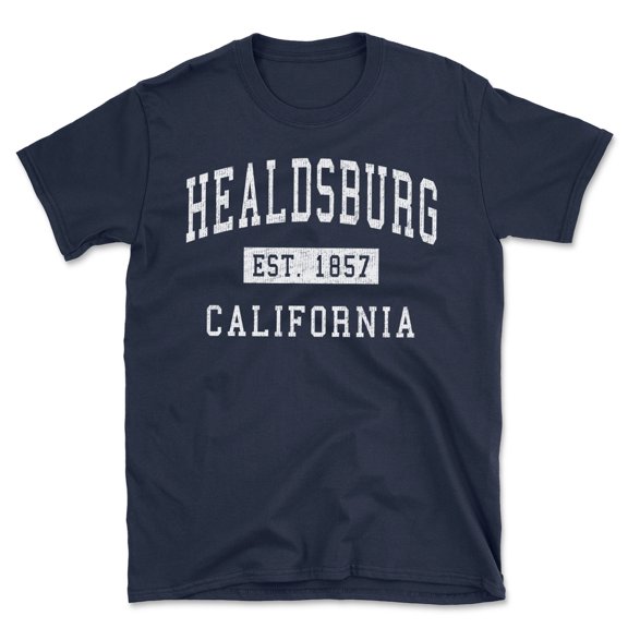 Healdsburg California Classic Established Men's Cotton T-Shirt