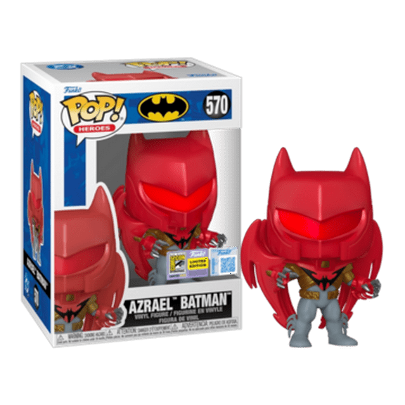 Funko Pop Heroes Batman Azrael #570 SDCC 2025 Official Sticker Vinyl Figure