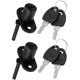thumbnail image 5 of WEUVEB 2Ud Cerradura Triple Para Archivador Oficina Negro Sin Tornillos Para Puertas Y Cajones, 5 of 8