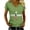 Green, variant on Patriotic V Neck T Shirt Women 250th Anniversary American Flag Print Tee 4th of July Top 1776-2026 Independence Day Shirt Summer Casual Memorial Day Outfit USA 250, Red, L