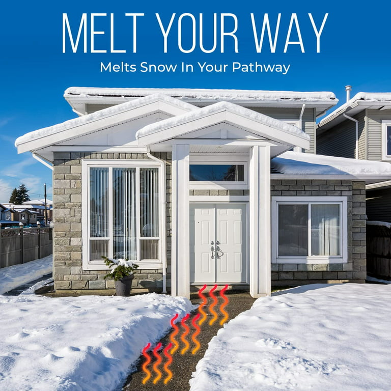Forget Snow Blowers. Buy Heated Snow Melting Mats.