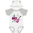 thumbnail image 3 of Inktastic I Rock with Guitar Microphone and Music Notes Boys or Girls Baby Bodysuit, 3 of 5