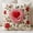 decorative pillow covers, variant on Valentine's Day Embroidered Heart Rose Square Pillowcase 45X45Cm, Decorative Pillow Cover For Teens, Valentine's Day Decorative Cushion Cover (No Insert)