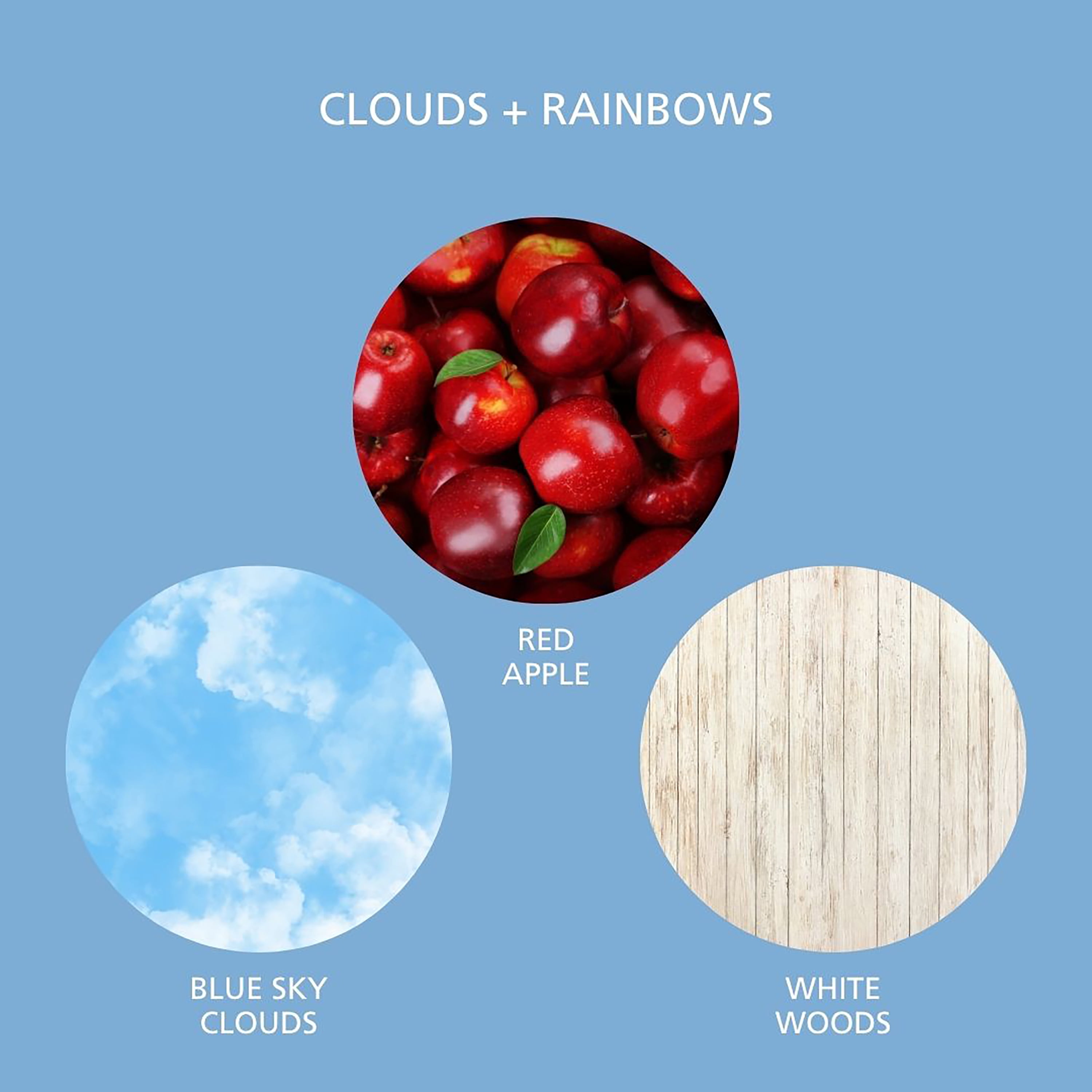 Mainstays Clouds & Rainbows Scented Room & Linen Spray 3.4 fl oz (100mL).