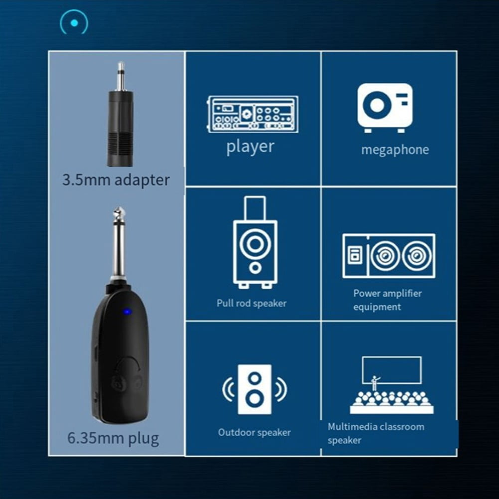 SPRING Professional UHF Wireless Instrument Microphone System For Saxophone Trumpet Sax