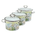thumbnail image 5 of Stockpots Daisy Fields Enameled Steel Cooking Pot - Set of 3, 5 of 14