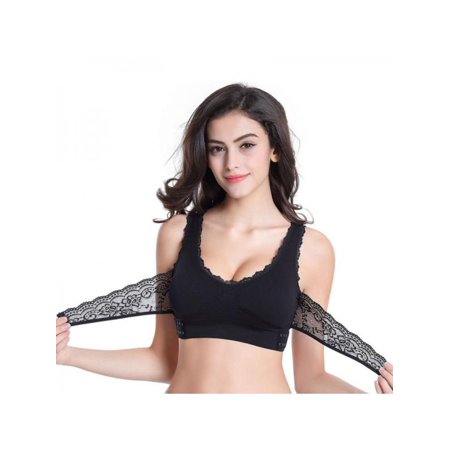 

Comfortable Solid Color New Cross Side Buckle Without Rims Gathered Sports Underwear Sleep Bra