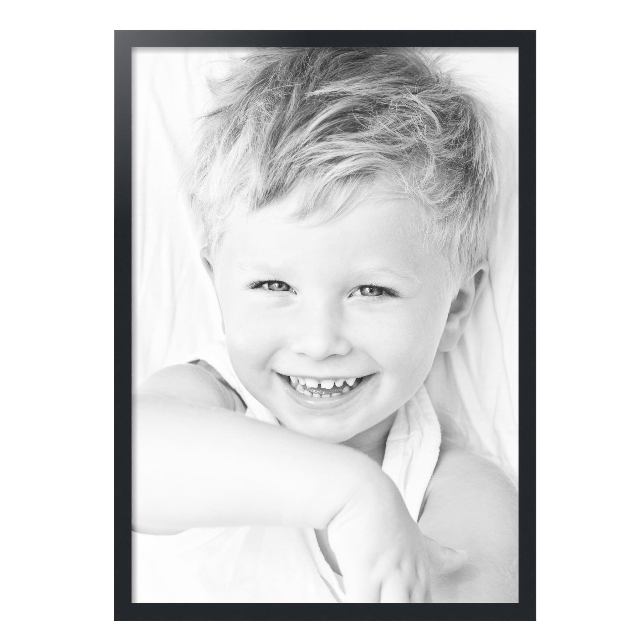 ArtToFrames 28" x 40" Black Picture Frame, 28x40 inch Black MDF Poster Frame (WOM-3926),  Pack