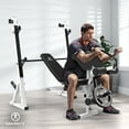 thumbnail image 5 of Marcy Olympic Weight Bench, Home Gym Exercise Equipment Workout Machine, White, 5 of 11