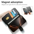 thumbnail image 3 of Allytechgroup for iPhone 16 Case, 2-in-1 Wallet Phone Cover with Detachable PU Leather Card Holder, Magnetic MagSafe-Compatible RFID Blocking Protective Case & Wristband, Black, 3 of 14
