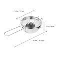 thumbnail image 2 of 1Pc Stainless Steel Chocolate Melt Pot Durable Baking Pot Butter Melt Bowl with Lid, 2 of 6