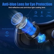 VR Headset with Controller Adjustable 3D VR Glasses Virtual Reality Headset HD Blu-ray Eye Protected Support 5~7 Inch for Phone/Android