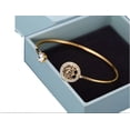 thumbnail image 2 of Sparkle Jewels 14K Yellow Gold Plated Round Cubic Zirconia Tree Of Life Bangle Bracelet, 2 of 2