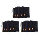 thumbnail image 1 of Paquete de 15 Bolsa Bolso de Almacenamiento con Cordón de de Nylon - 3.5 x 7.3 Pulgadas Bolsa Multiuso para Viajes Y Actividades Al Aire Libre para (Negro), 1 of 5