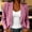 Purple, variant on Blazer Jacket for Women Loose Comfort Notch Lapel 2 Button Long Sleeve Casual Business Suit Coat for Office Spring Fall Daily Layering Outerwear Orange M