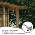 thumbnail image 4 of Light Socket 3-way Mining Lamp Holder Base E27 Socket Hanging Lamp Socket Base, 4 of 9