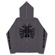 thumbnail image 1 of Sudadera con esternón oscuro europeo y americano para hombre y mujer, sudaderas con capucha góticas para pareja, sudadera de Cremallera larga de talla grande Harajuku 2023, 1 of 5