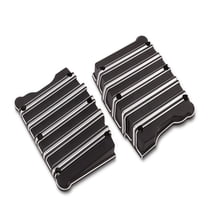 Arlen Ness 10-Gauge Black Billet Rocker Box Top Cover Set (18-253)