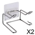 thumbnail image 1 of 2x Soporte Para Secador De Pelo Caja De Almacenamiento Para Baño Estante Colgante Para Plancha De Pelo Estilo Plateado A, 1 of 3