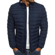 Chiccall Puffer Jackets for Men, Solid Lightweight Packable Jacket Insulated Winter Coat,on Clearance